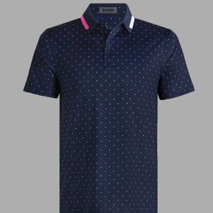 G/Fore Men's XL Polka Dot Tech Jersey Polo MSRP $120